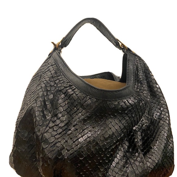 Gucci GHW Black Python Sienna Hobo XL size - Picture 6 of 8